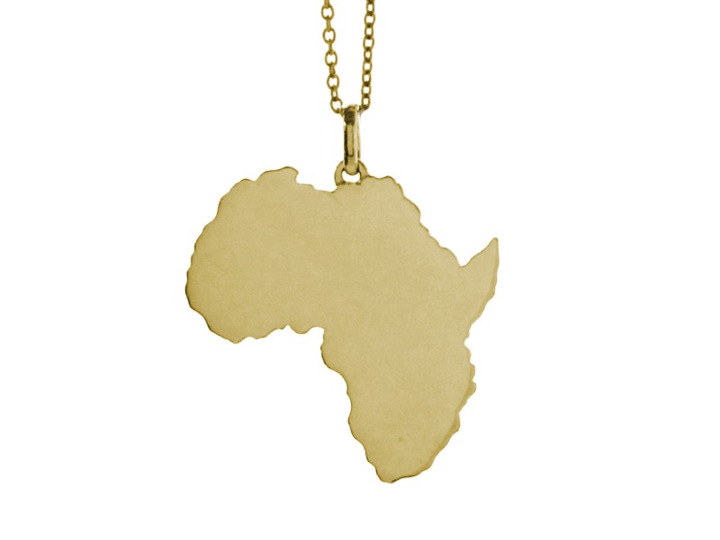 Africa Pendant - Yellow Gold Africa Pendant - Yellow Gold